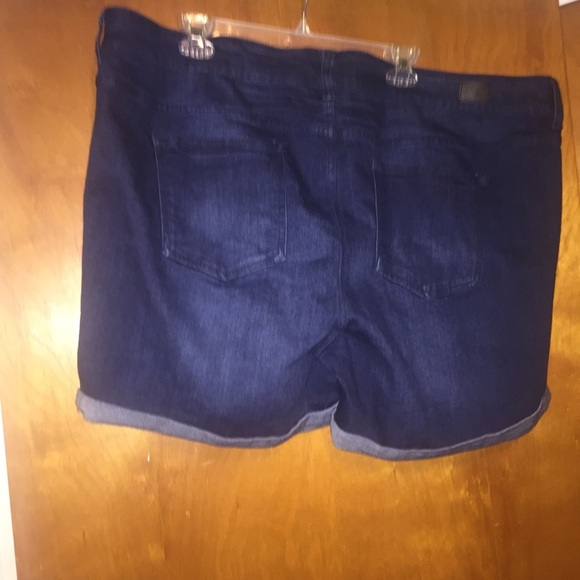 Celebrity pink denim shorts plus size 24 - Picture 2 of 4